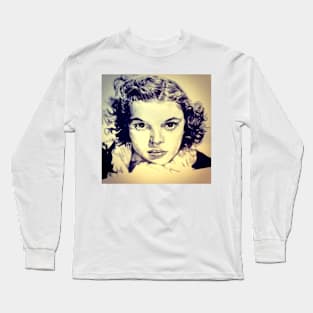 Judy Garland Portrait Long Sleeve T-Shirt